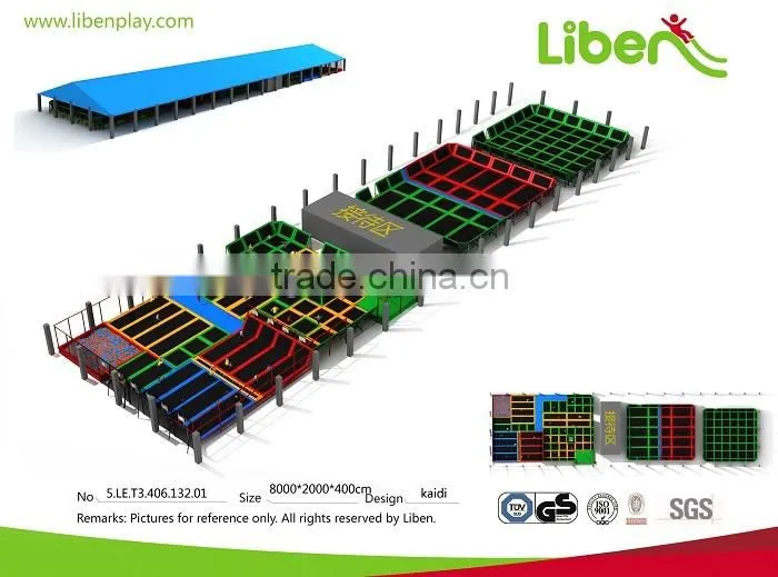 olympic standard trampoline set for indoor amusement park LE.X3.404.181