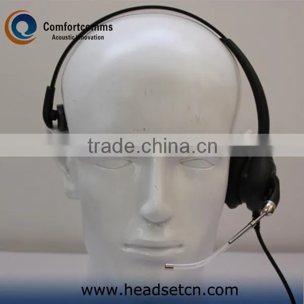 Professional noise cancelling call center micro usb headset headphone HSM-600TPQDUSBC