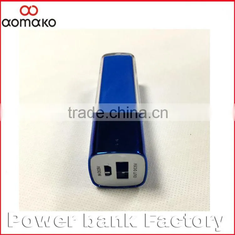 AK-011 High capacity manaul for power bank promotion gift lipstick ROHS Power bank for smartphones