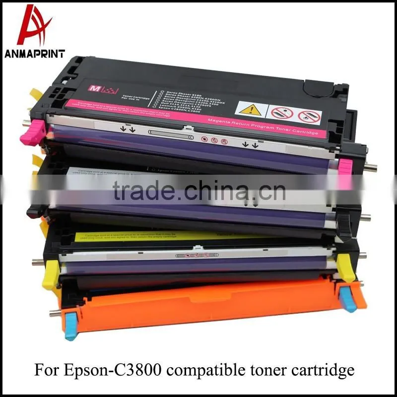Factory price C3800 compatible toner cartridge use for Epson C3800 laser toner cartridge
