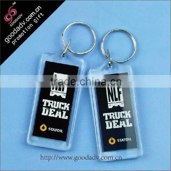 Made in china high quality promotional acrylic slipper keychain