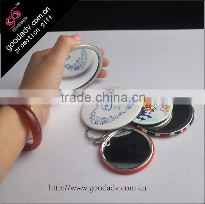 Promotional Round Metal tin floor mirror