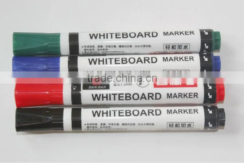Dry wipe off whiteboard marker pen