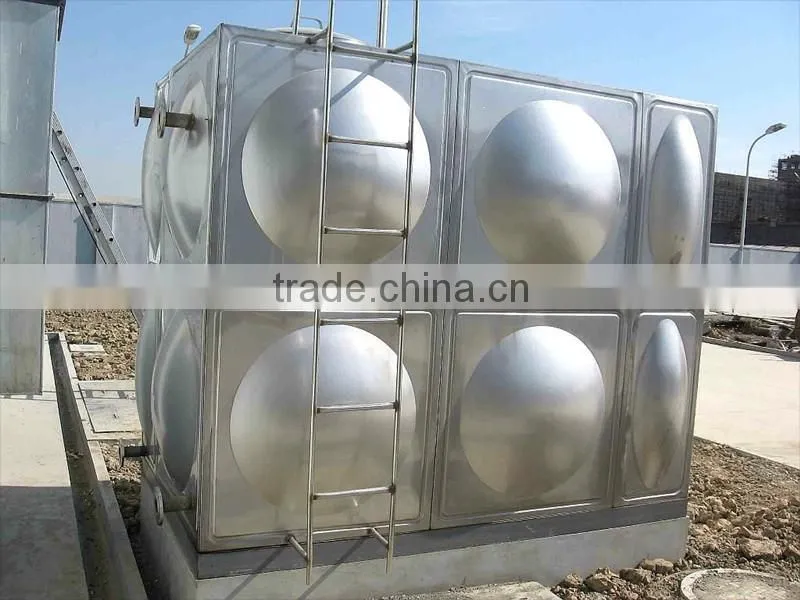 Stainless Steel Grade 304/316 Sectional Panel Firefighting Water Tank