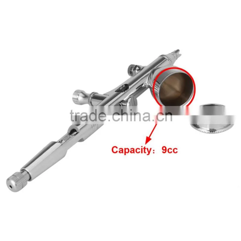 0.25 + 0.3 + 0.5mm 9cc Pro Gravity Double Action Air Brush Set for Cakes Temporary Tattoo AS-32