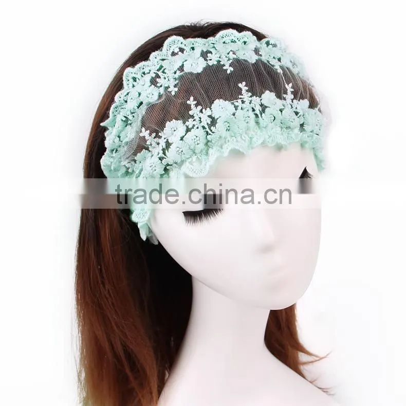 with 11 years manufacture experience design elastic hair bands head wrap for makeup
