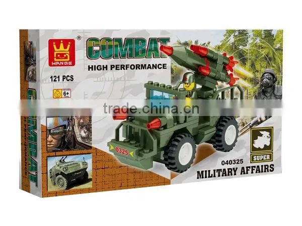Guangdong DIY plastic building blocks military toys for kids