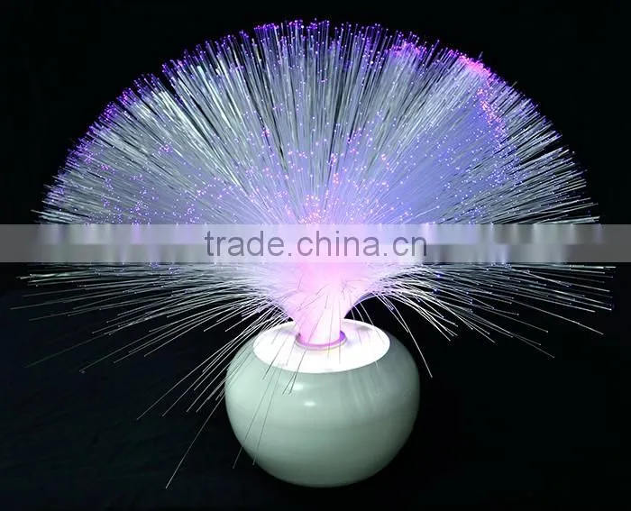 Tall design LED fiber optic light color change light wih big base
