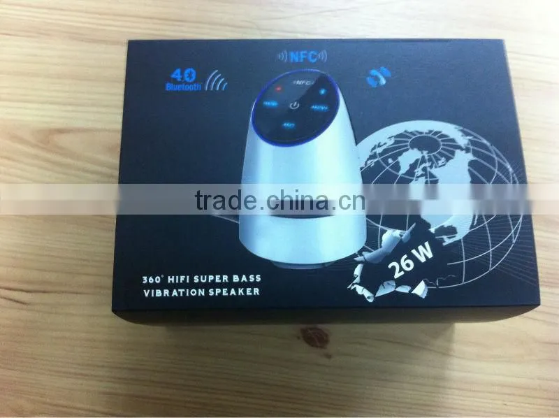 New Product Adin 26w vibrating mini speaker with bluetooh function and rechargeable battery