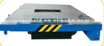material handling equipment electric flat car with battery