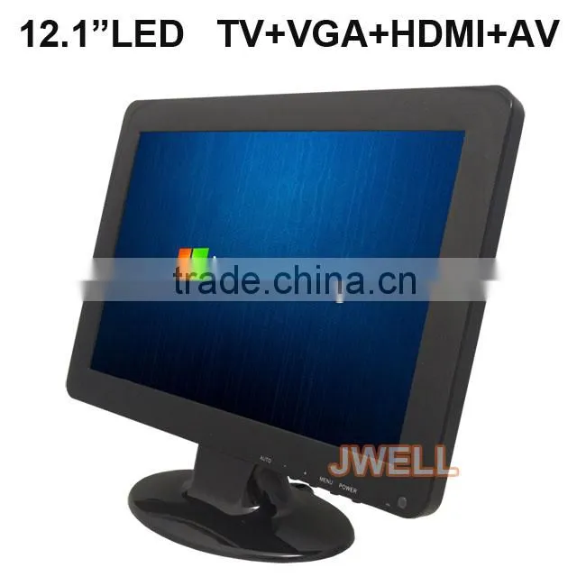 12.1 inch led screen HDMI monitor with VGA AV TV speaker