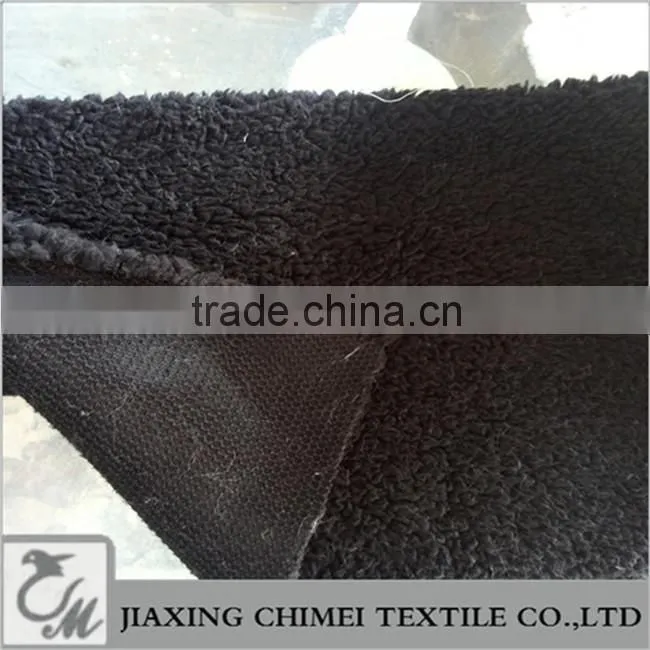 black sherpa faux fur for sweater