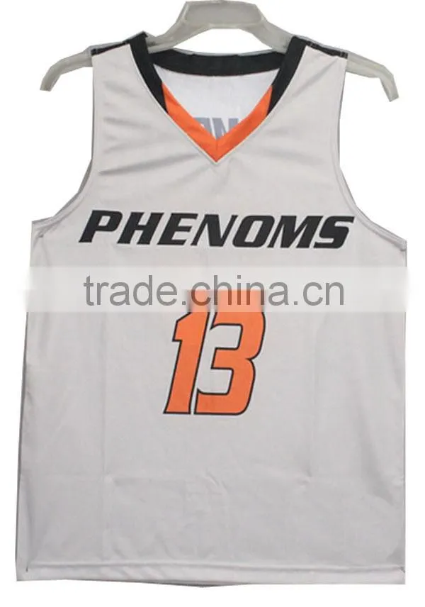 High quality cheap price custom made basketball jersey