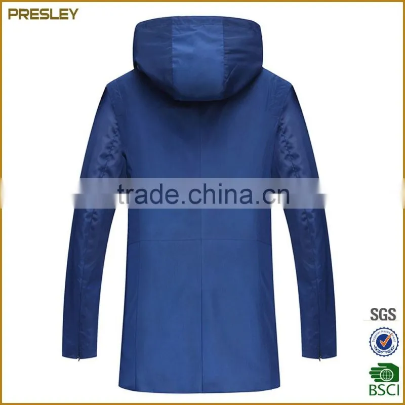 Men Outdoors Sportswear Slim Fit Windbreaker jacket with 100% polyester waterproof