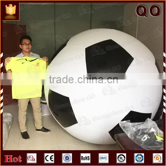 Custom floating advertising inflatable helium soccer ball