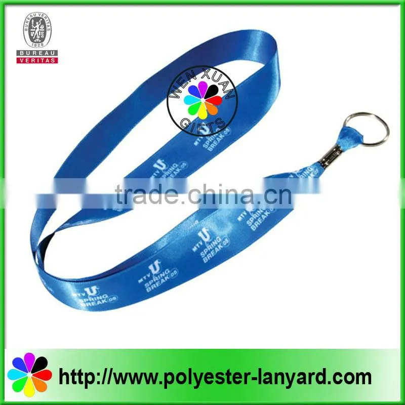 Customized fine woven lanyard