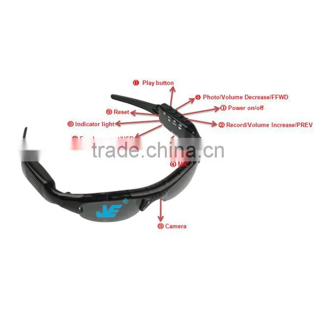 JVE3107F sunglasses camera MP3,4GB sunglasses camera MP3 player,8GB Sunglasses DVR MP3