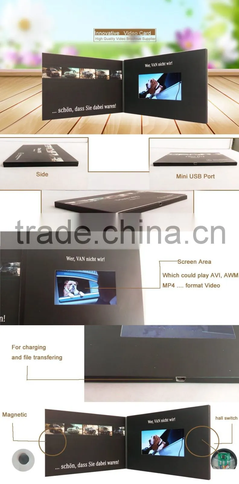 5 inch digital card