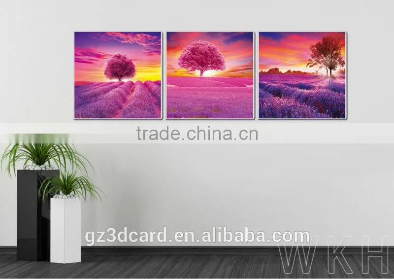 New Material PET 1.5mm No Frame Picture Decoration Images Changing Wolf 3D Picture