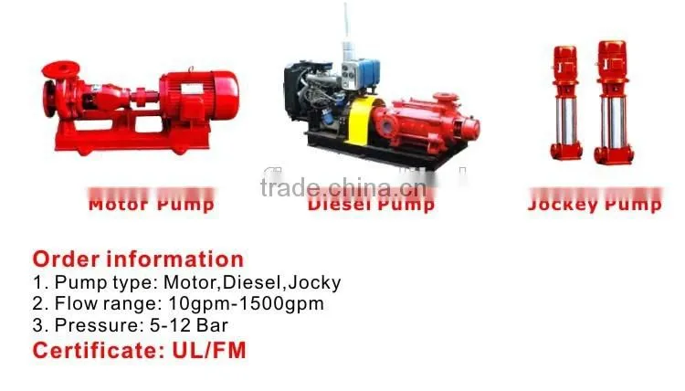 Water pump 10gpm/1500gpm for building safety