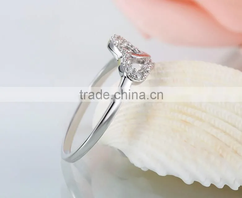 Fashion sterling silver spinel halo engagement ring
