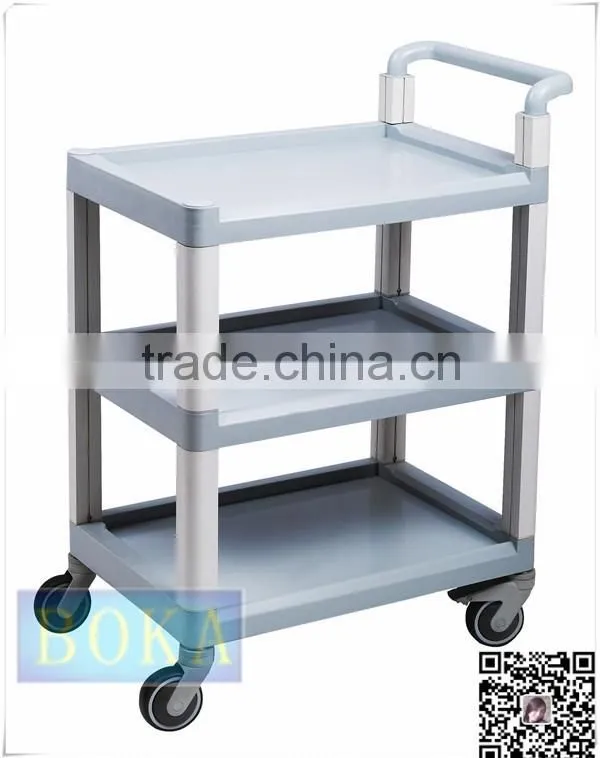 BK817 easy clean stainless steel medical instrument trolley