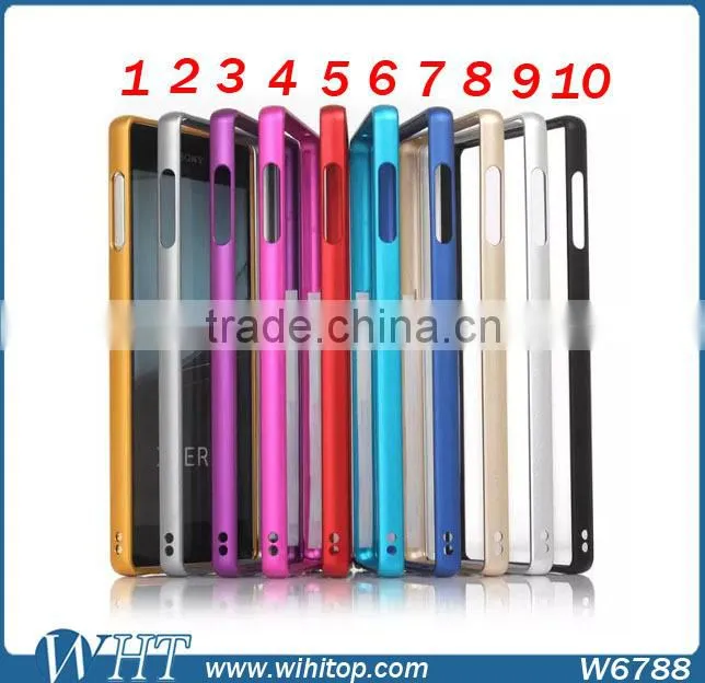 New Arrival Aluminum Metal Bumper Phone Cases Cover for Sony Xperia Z4