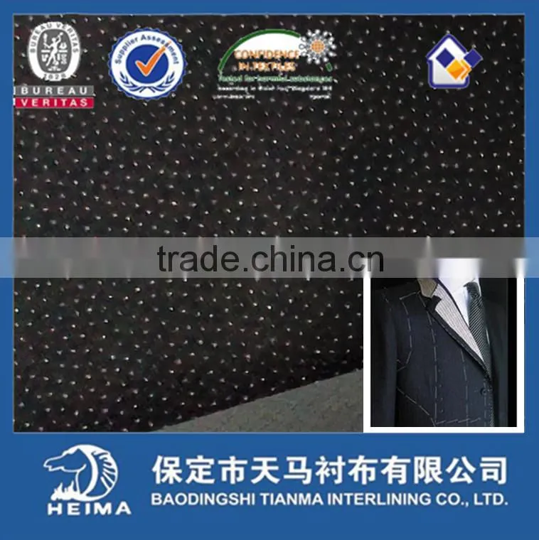 twill weave interlining fabric fusible interlining 8257 for suits