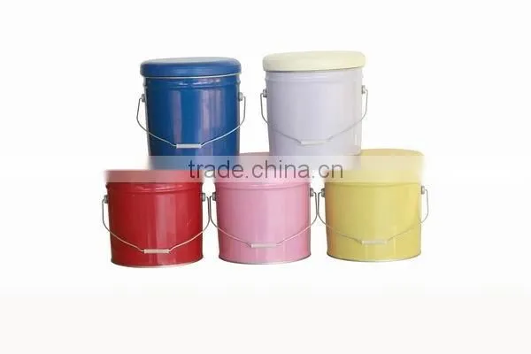Custom made High Quality storage metal ottoman stool