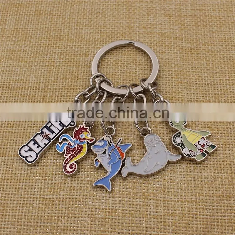 Promotion gifts custom metal custom shape keychain