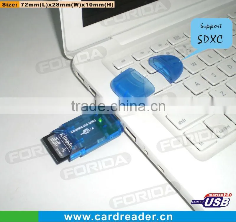 Mini sigle usb card reader usb2.0 card reader