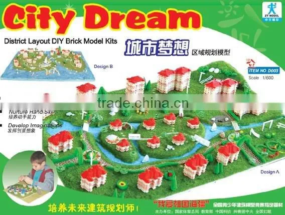 District Model Toy Kits building model