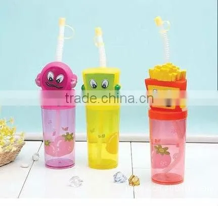 personalized kids plastic cups with straws