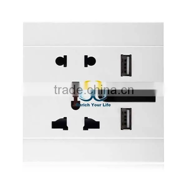 all-powerful USB wall socket Dual USB Night Light touch switch Fashion