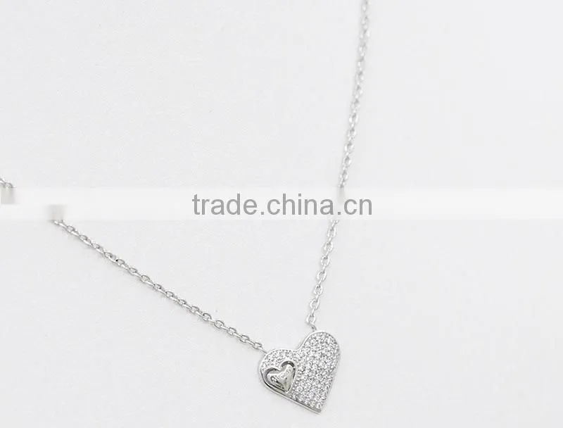 2016 fashion jewlery necklace designs silver plated pendant