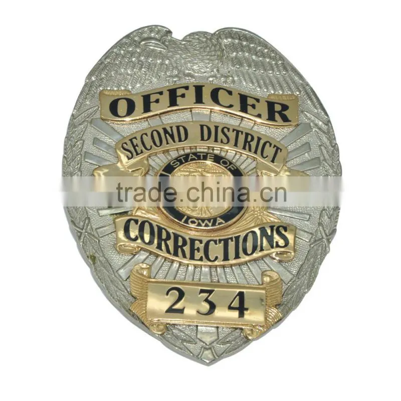 Badge Gold and metal badge custom badge