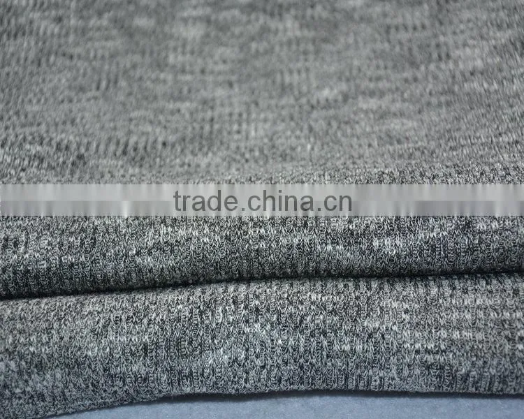 Jiufan Textile Knitted RT Rib Fabric Supplier Rayon Polyester Spandex Composition Fabric