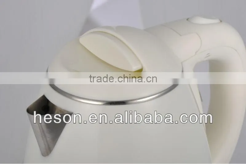 Plastic Electric Water Kettle (stainless steel inside)1.2L,european electrical supplies