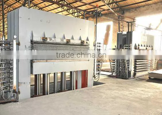 Multilayer Melamine Laminating Hot Press Machinery Machine Weight About 40000kg