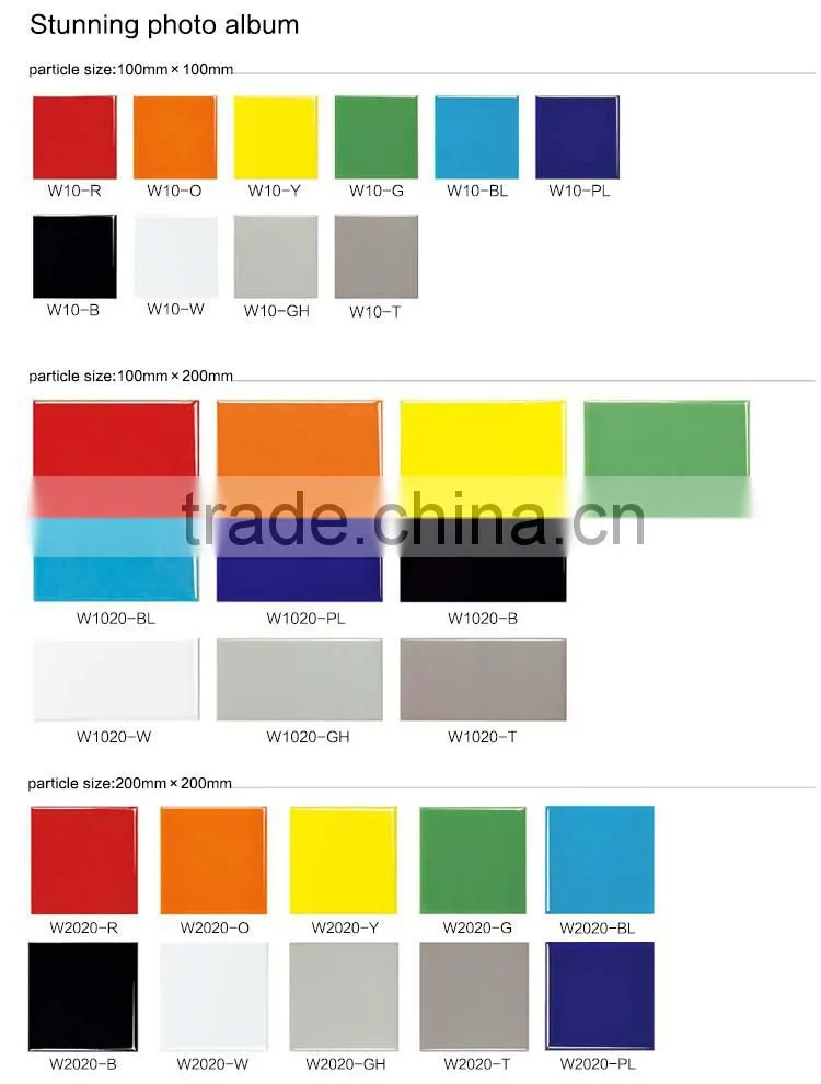Foshan factory glossy glazed bevel wall tile, 75x150mm bathroom ceramic tiles purple with good quality