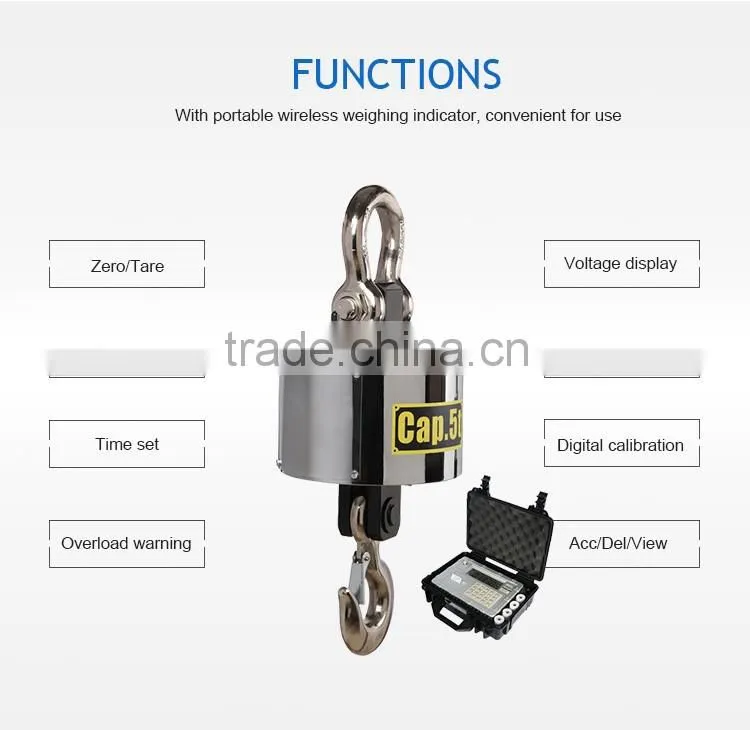 Digital Weighing OCS Wireless Printing Crane Scale OCS-50T