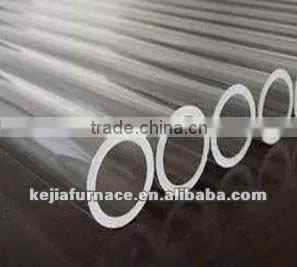 High level strength clear quartz furnace tube