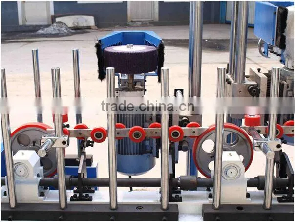 The cheapest 6 heads profile sander machine/door frame sander brush sanding machine