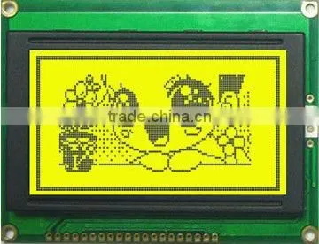 12864 graphic lcd module display,2.8-5.5v lcd module display, white backlight