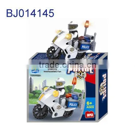 Creative kids toy intelligent 3D puzzle diy cartoon police car