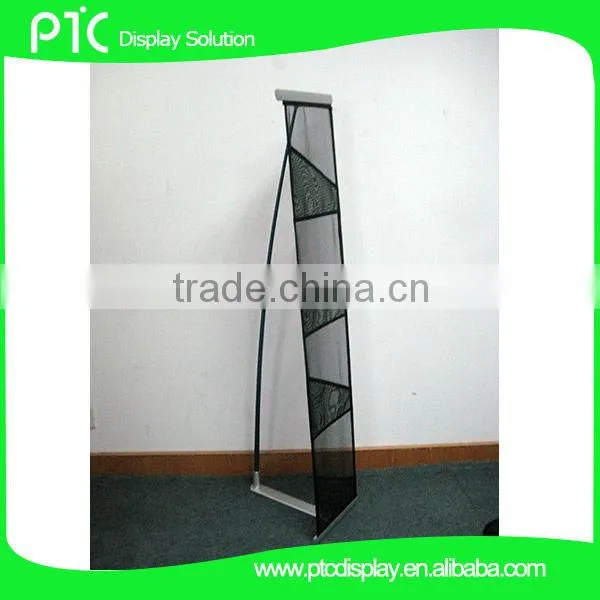 Single line brochure holder