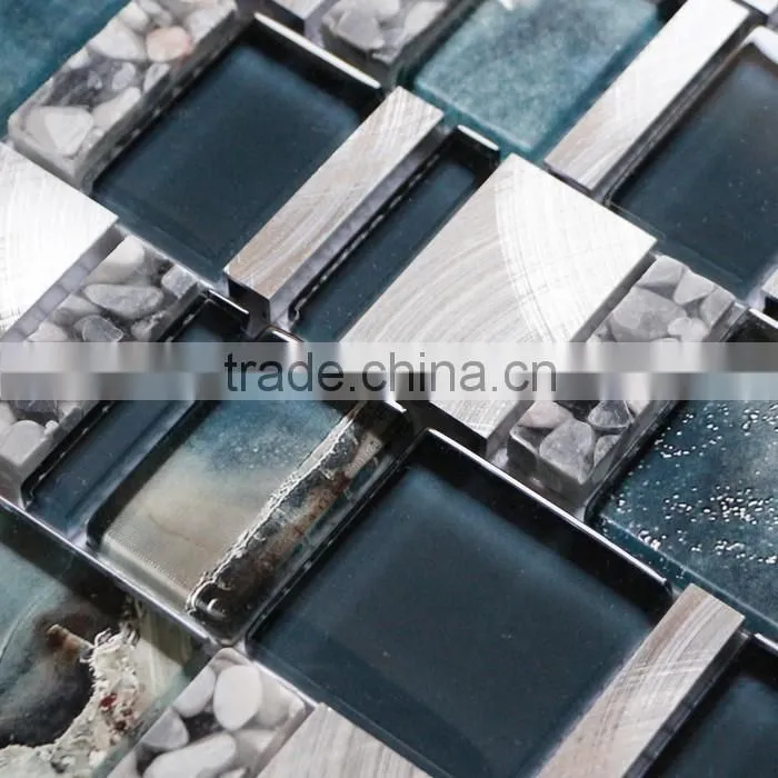 New! glass mosaic,aluminium mosaic shell mosaic BDS-141A