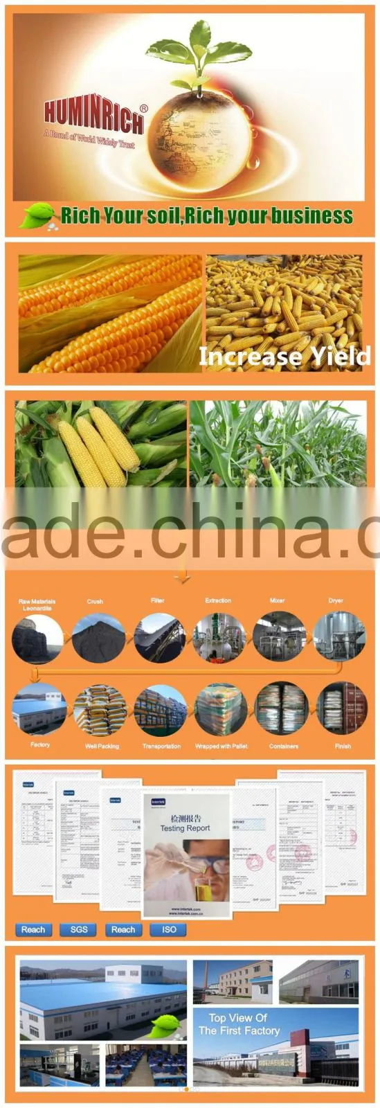 Huminrich Shenyang Brand Refined Leonardite Source Bio Organic Manure