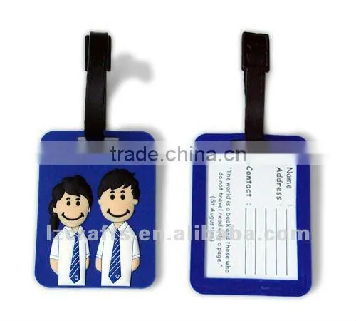 soft pvc luggage tags