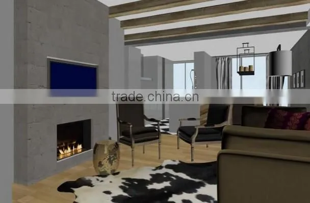 bio ethanol stainless steel fireplace